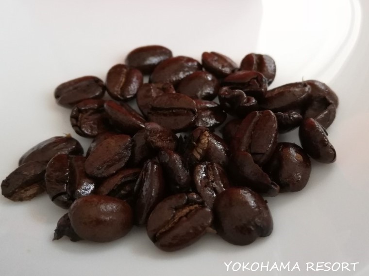 つやつやのコナコーヒー豆