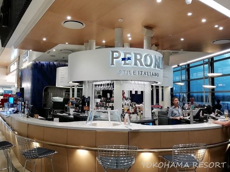 シドニー空港　イタリアン　カフェ　PeroniBar