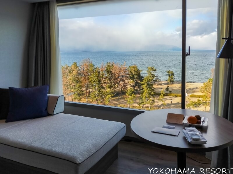 琵琶湖マリオットホテル 客室からの美しい琵琶湖を望む眺望