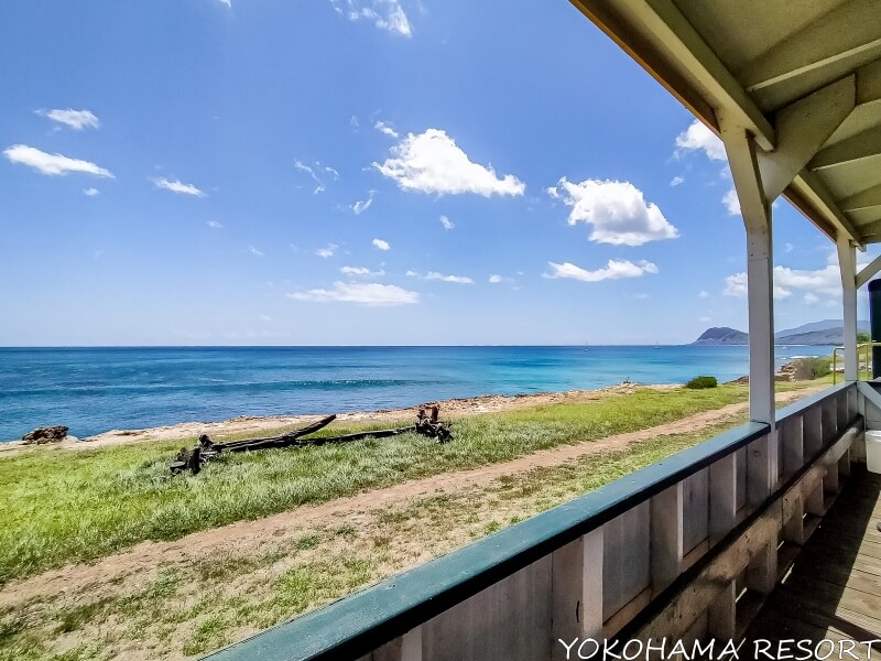 列車から見える海の景色