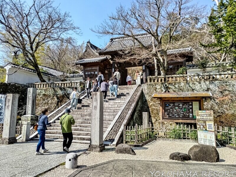 修禅寺の入口階段