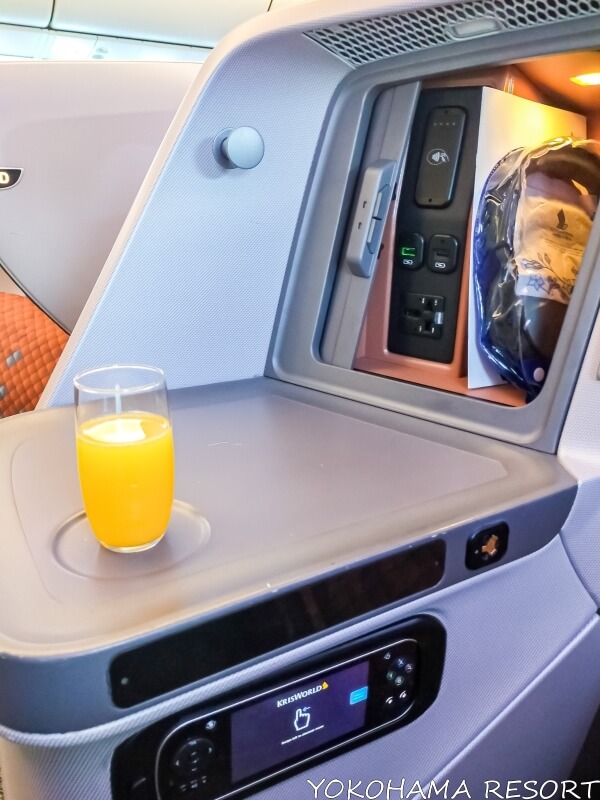 シンガポール航空 ビジネスクラス 機内