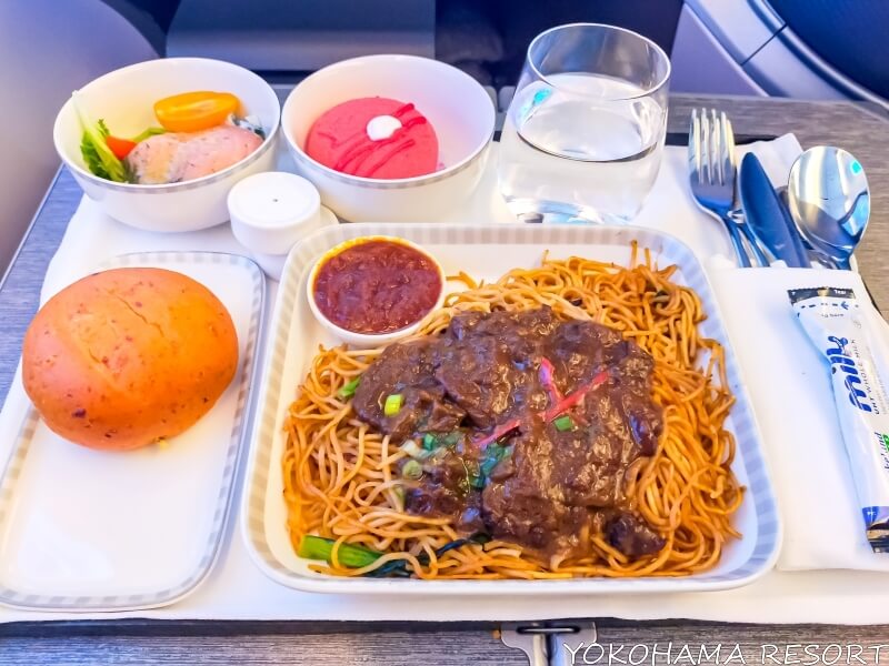 シンガポール航空 ビジネスクラス 機内食