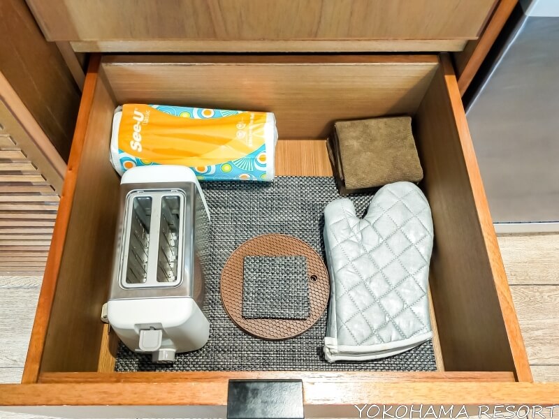 トースター、ランチョンマット、ミトン、布巾