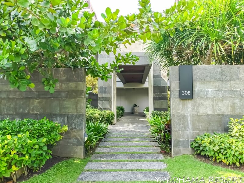 マリオット・バリ・ヌサ・ドゥア・テラスのヴィラ入口