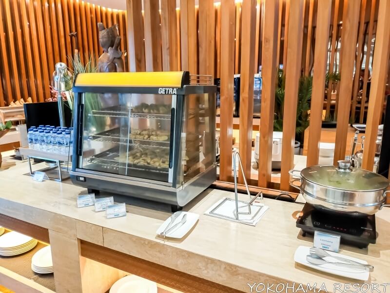 デンパサール国際空港のガルーダインドネシアラウンジ フード