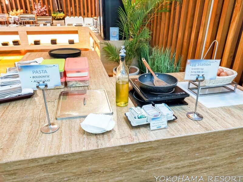 デンパサール国際空港のガルーダインドネシアラウンジ フード