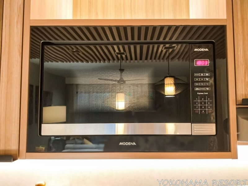 ビルトインのオーブンレンジ