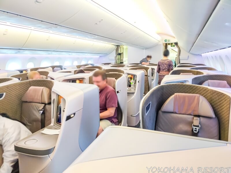 シンガポール航空 ビジネスクラス シート
