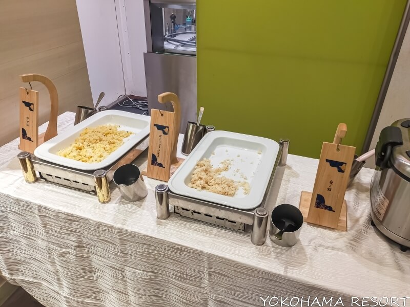 白飯、ガーリックライス、卵炒飯