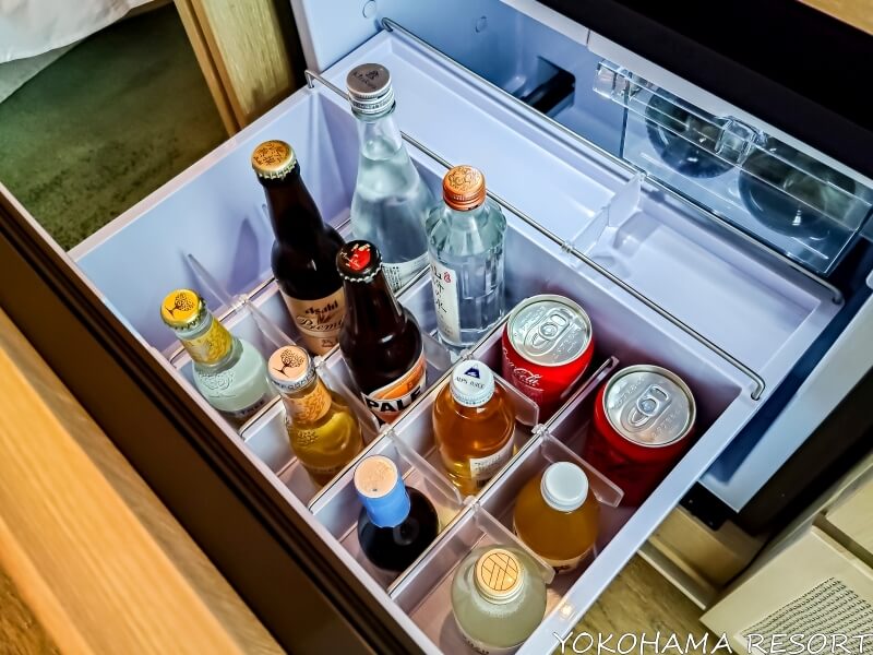 ミニ冷蔵庫のドリンク