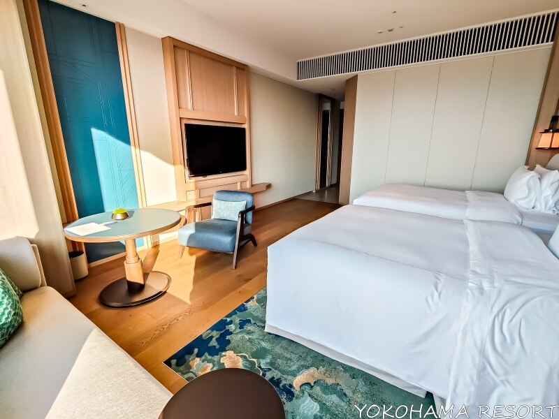 窓側から見た客室