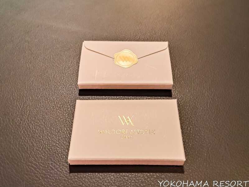 ターンダウン後に置かれるチョコ