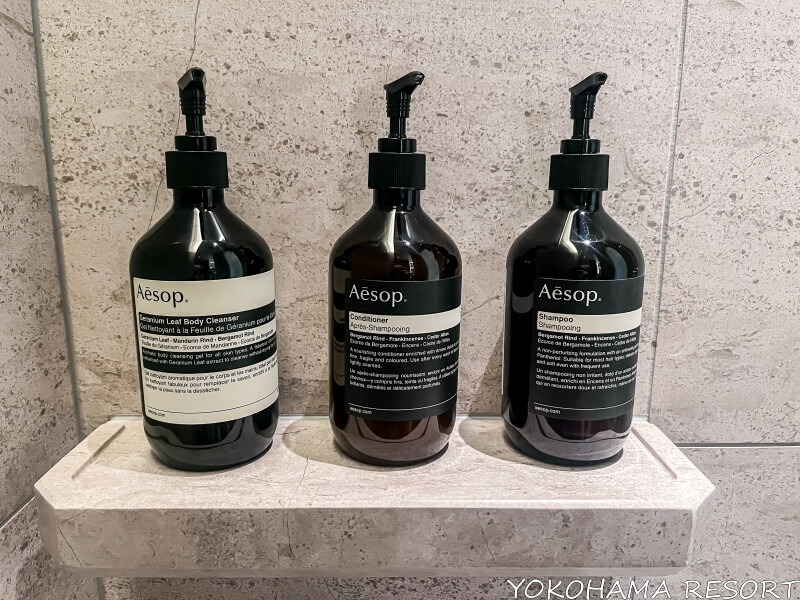 バスルームのシャンプー類