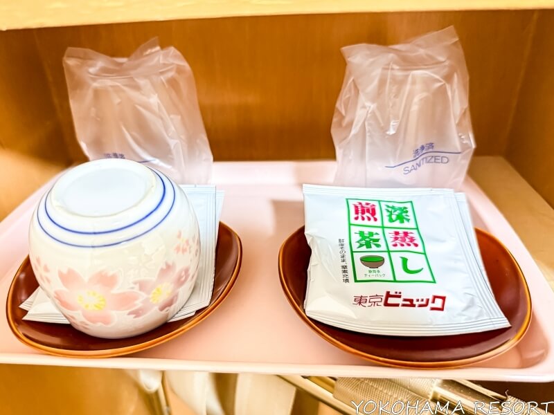 東京ビュック ツインルームのティーバッグ