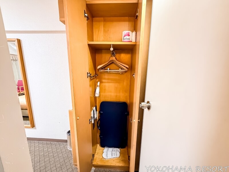 東京ビュック ツインルームのクローゼット