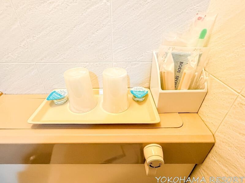 東京ビュック ツインルームの浴室アメニティ