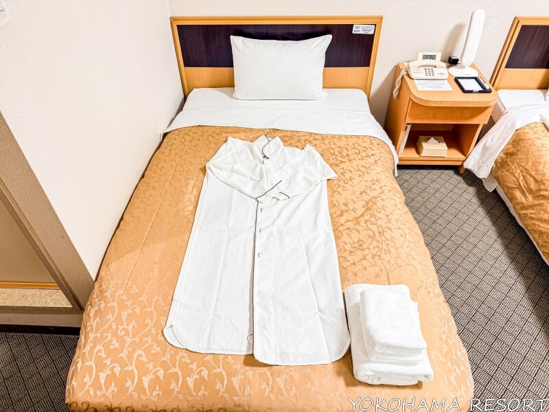 東京ビュック ツインルームのナイトウェア