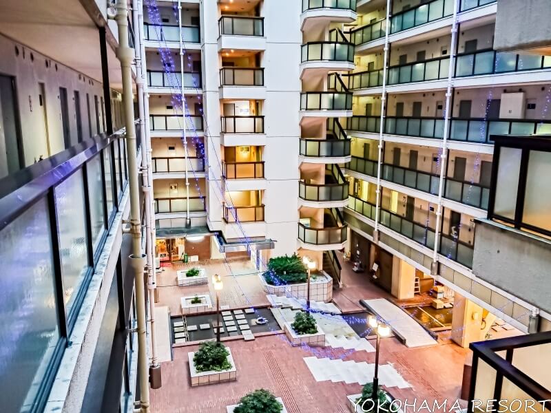 東京ビュッの中庭