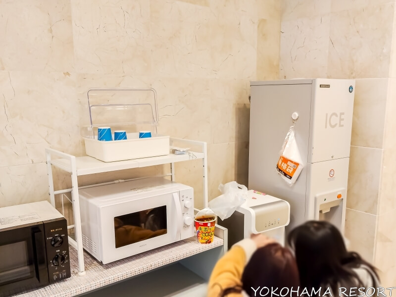 電子レンジ、お湯、製氷機