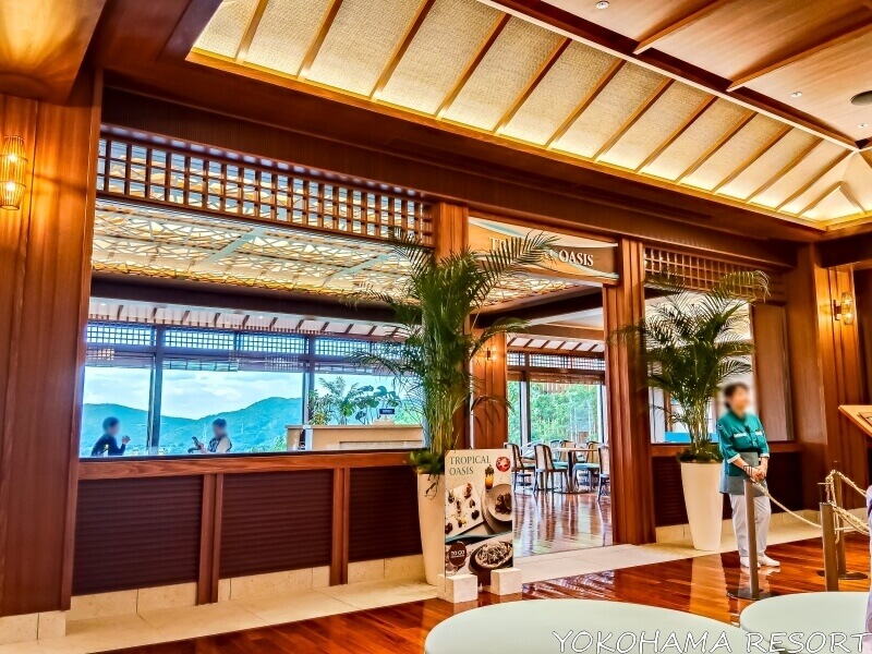 ジャングリア沖縄 スパにあるレストラン「トロピカル オアシス」入口