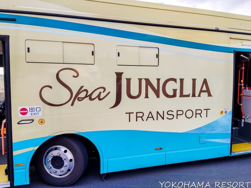 ジャングリア沖縄スパの送迎バス