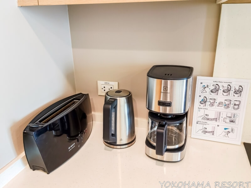 トースター、電気ポット、コーヒーメーカー