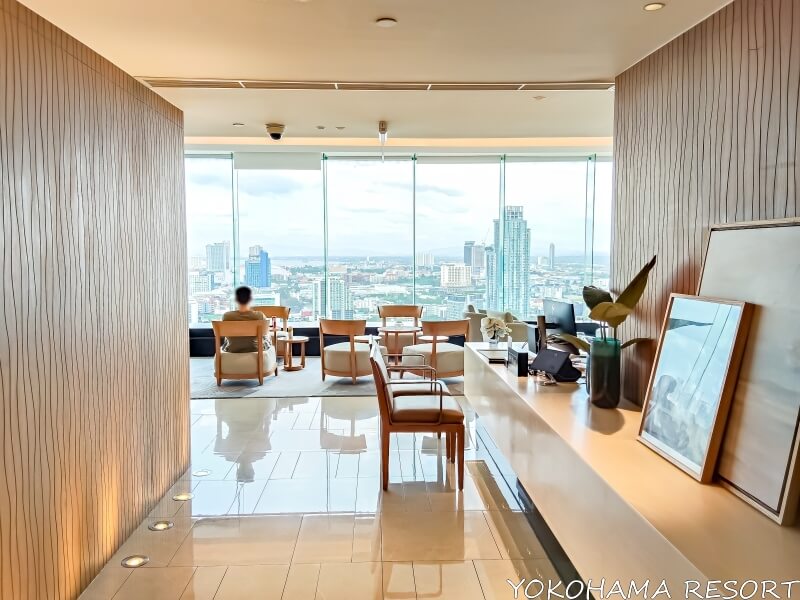 エグゼクティブラウンジ入口から見た店内