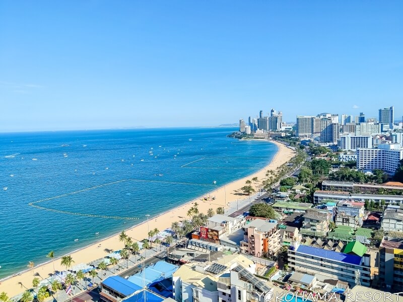 バルコニーから見たオーシャンビュー