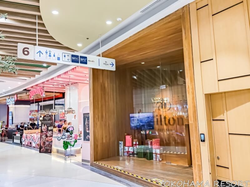 セントラル・パタヤ6階にあるヒルトン・パタヤ入口