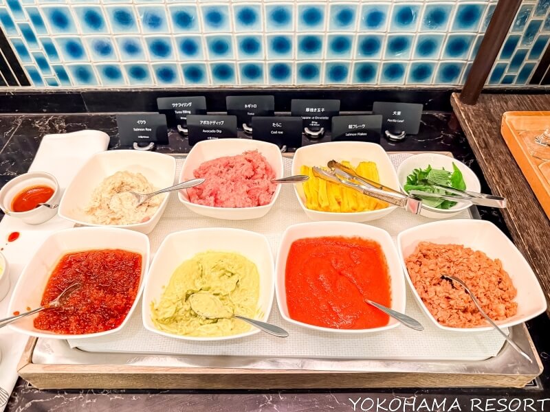 手巻き寿司コーナーの具材