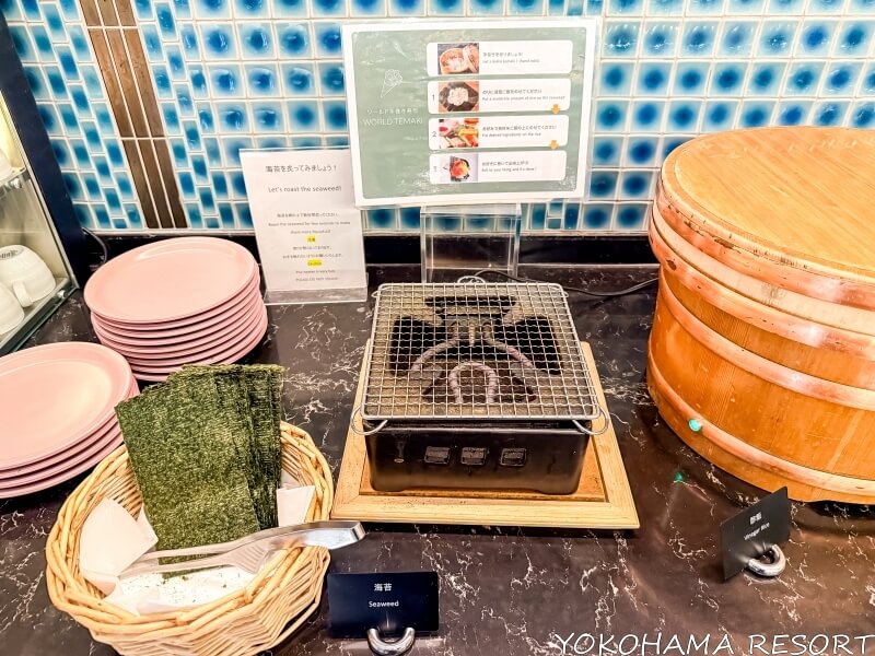 手巻き寿司コーナーの海苔